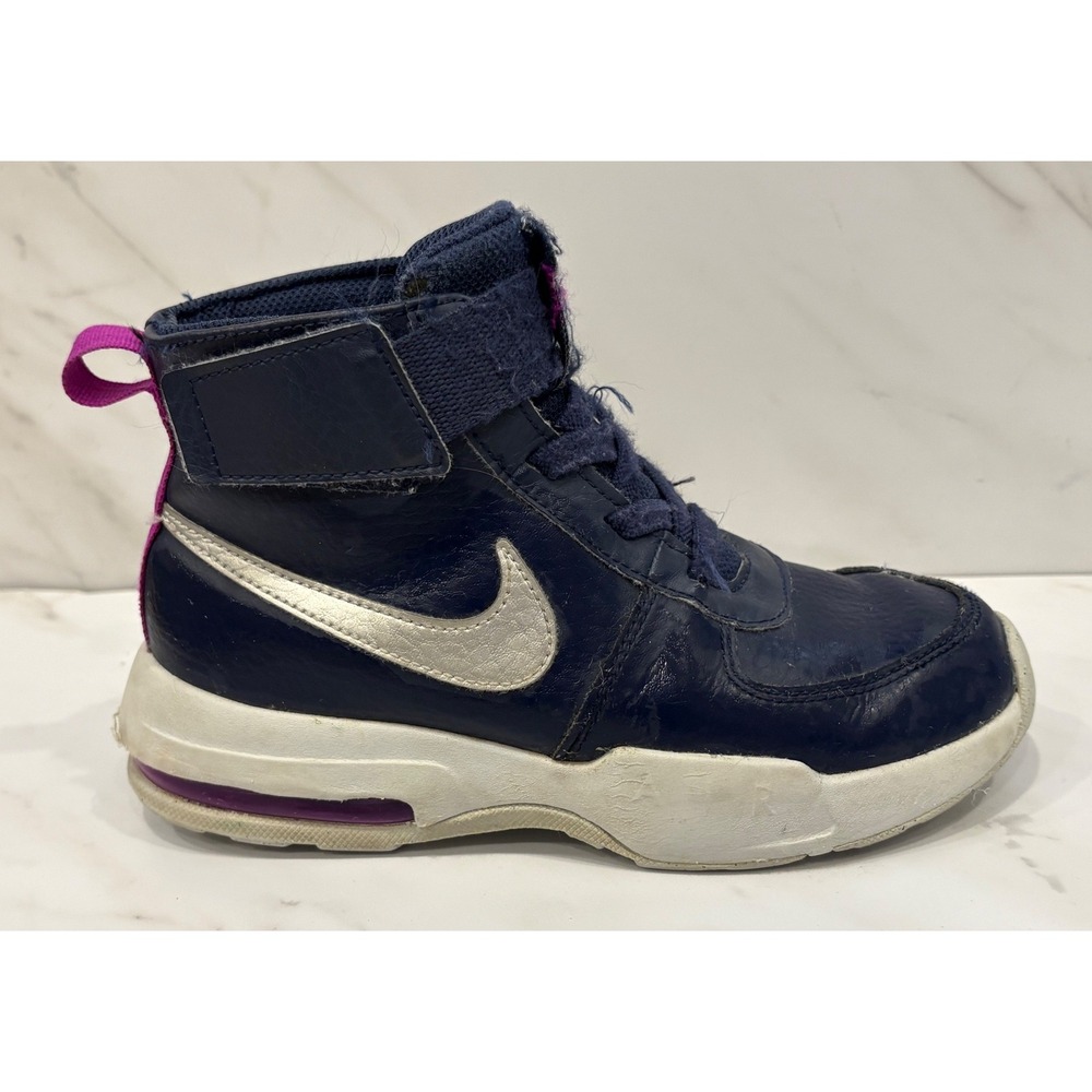 Nike Air Max Goaterra 2.0 PS hiking boots Kids Size 2Y Navy Sneakers - Picture 1 of 6